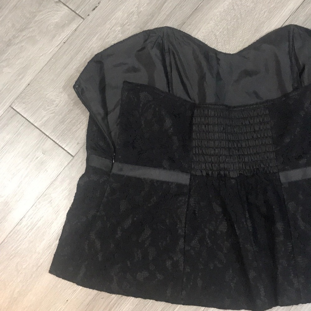 Lane Bryant‎ Black Lace Strapless Blouse size 24 - Picture 5 of 7